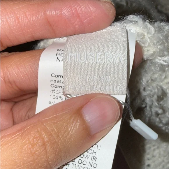 Cream Distressed Sweater Top - Picture 3 of 3